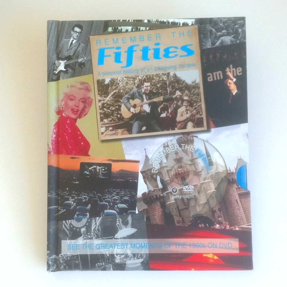 Remember The Fifties: A Pictorial History Hardback Book w/ DVD Elvis Presley